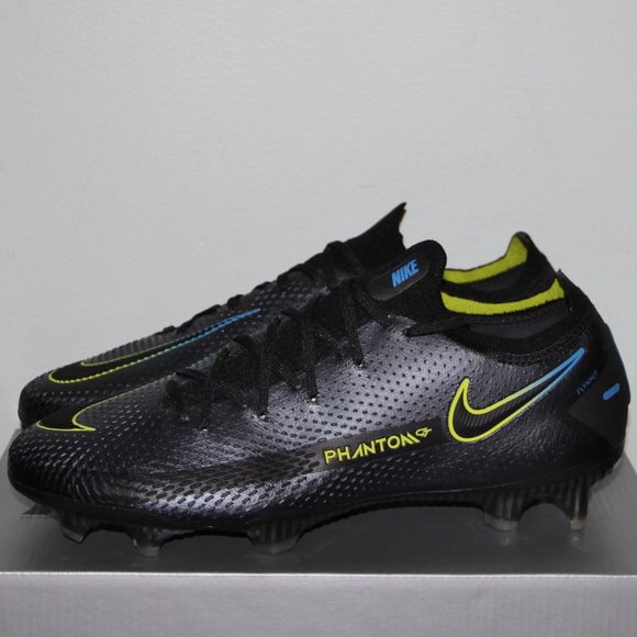 Nike Phantom GT Elite FG Black Cyber Soccer Cleats Mens 7.5 Womens 9 - Picture 2 of 8